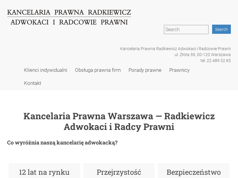 KANCELARIA RADCY PRAWNEGO KAMIL RADKIEWICZ